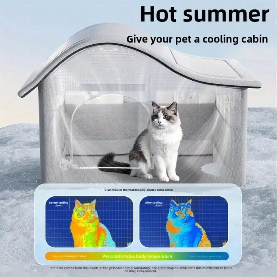 summer small Cat dog Ice House Air Conditioning BED Summer