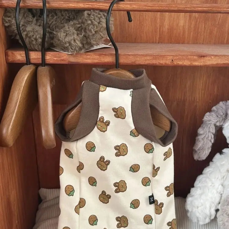 Sphynx Cat Cotton Vest Sleeveless Khaki Shirt for Hairless Cat