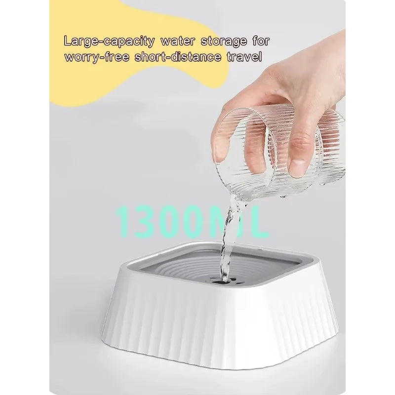 Pet Water Bowl Non-wet Mouth Cat Neck Guard Dog Buoyancy