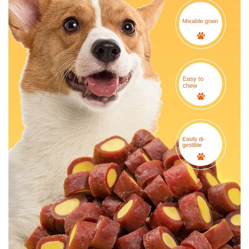 Pet Snacks Beef Egg Yolk Granules Dog Snacks Meaty Tough