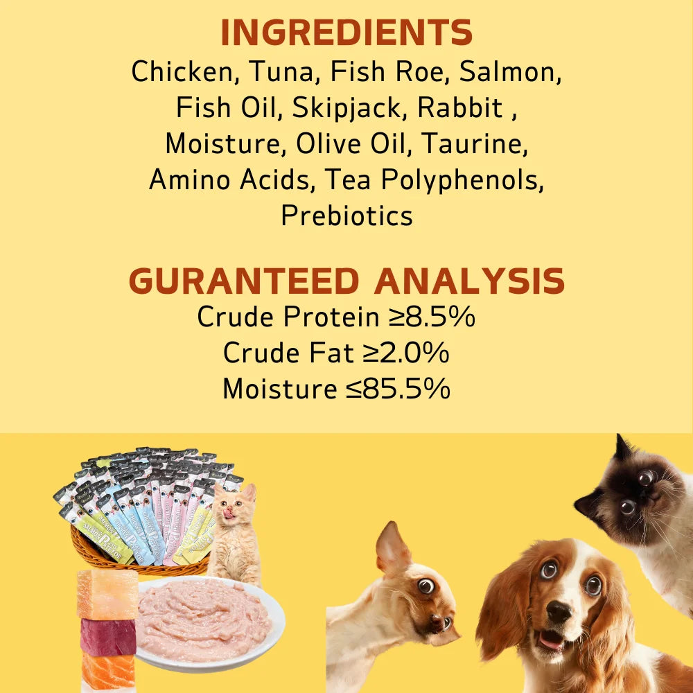 10.58oz(300g) Cat Stick, Chicken Flavor, Skipjack & Rabbit Flavor
