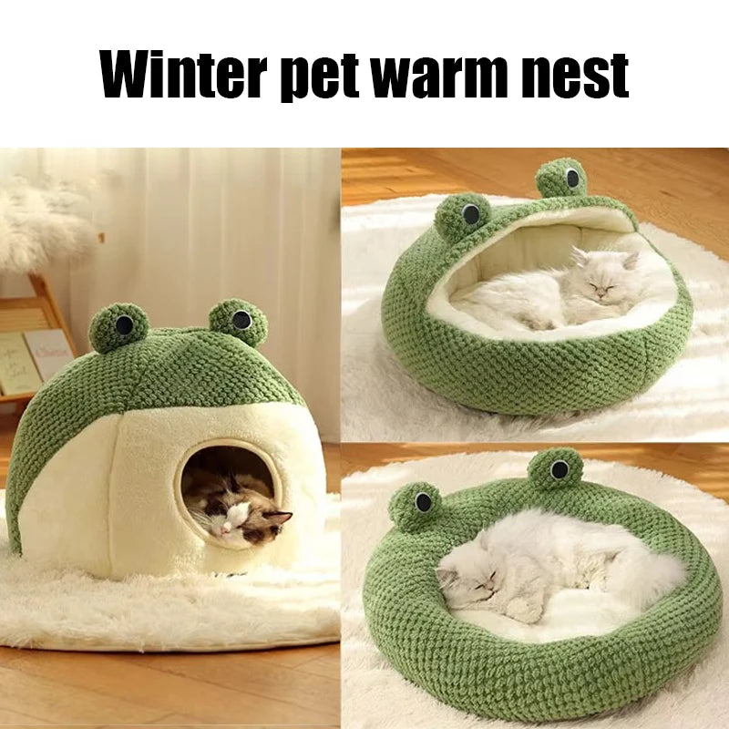 New Pet Nest Winter Protect Cold Warm Dog Den Cat Villa Small Frog
