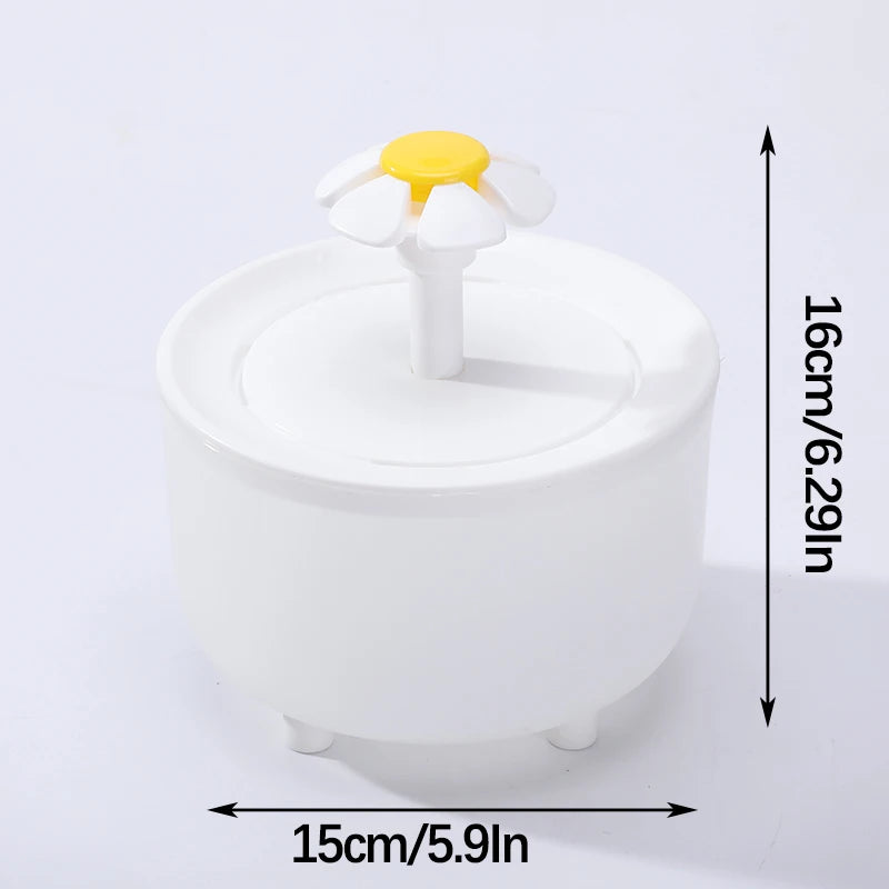 1L Pet Water Fountain Automatic Cat Drink Bowl Filter EU