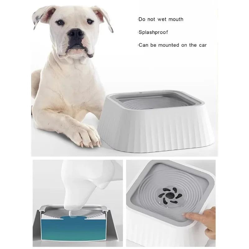 Pet Water Bowl Non-wet Mouth Cat Neck Guard Dog Buoyancy
