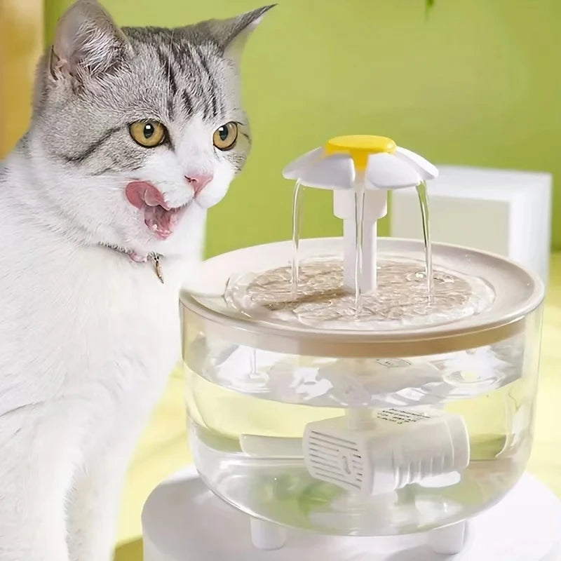 Pet Water Fountain Automatic Cat Drink Bowl Filter USB Electric