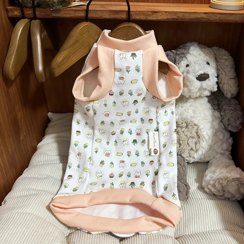Sphynx Cat Cotton Vest Sleeveless Khaki Shirt for Hairless Cat