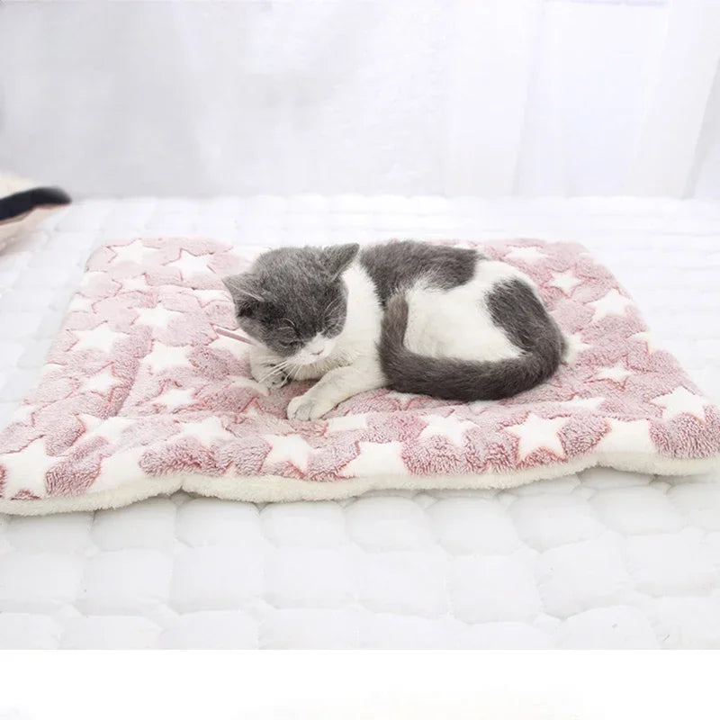 Soft Flannel Pet Mat dog Bed Winter Thicken Warm Cat Dog