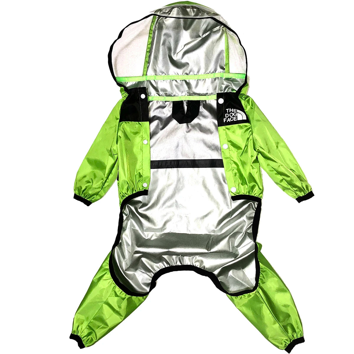 Pet Dog Raincoat Transparent Hooded Jumpsuit Dogs