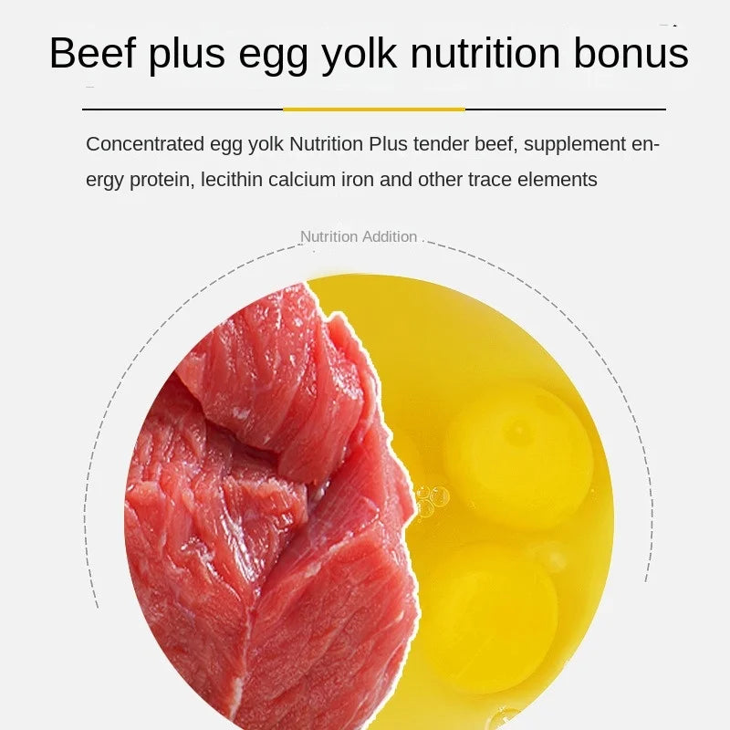 Pet Snacks Beef Egg Yolk Granules Dog Snacks Meaty Tough