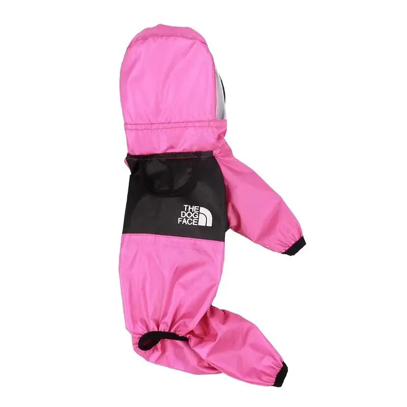 Pet Dog Raincoat Transparent Hooded Jumpsuit Dogs