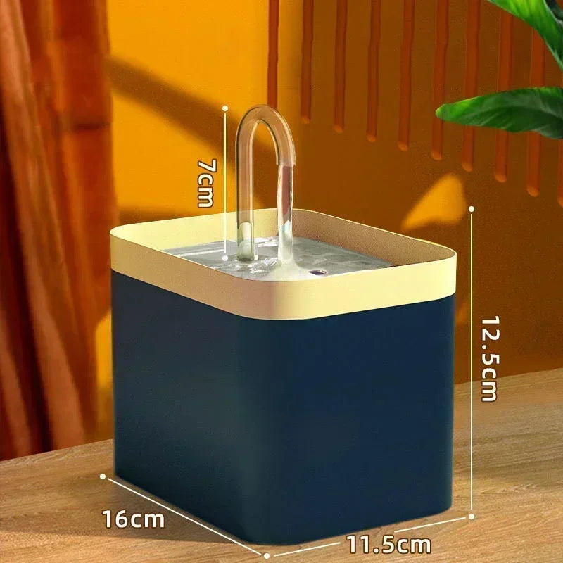 15L Ultra Quiet USB Pet Fountain with Built in Filter for Cats