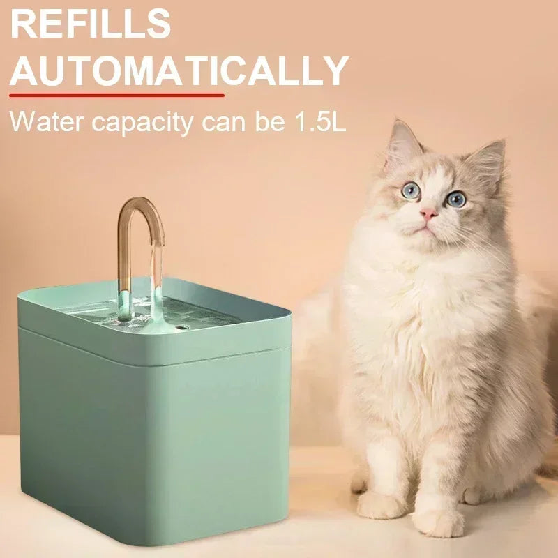 15L Ultra Quiet USB Pet Fountain with Built in Filter for Cats