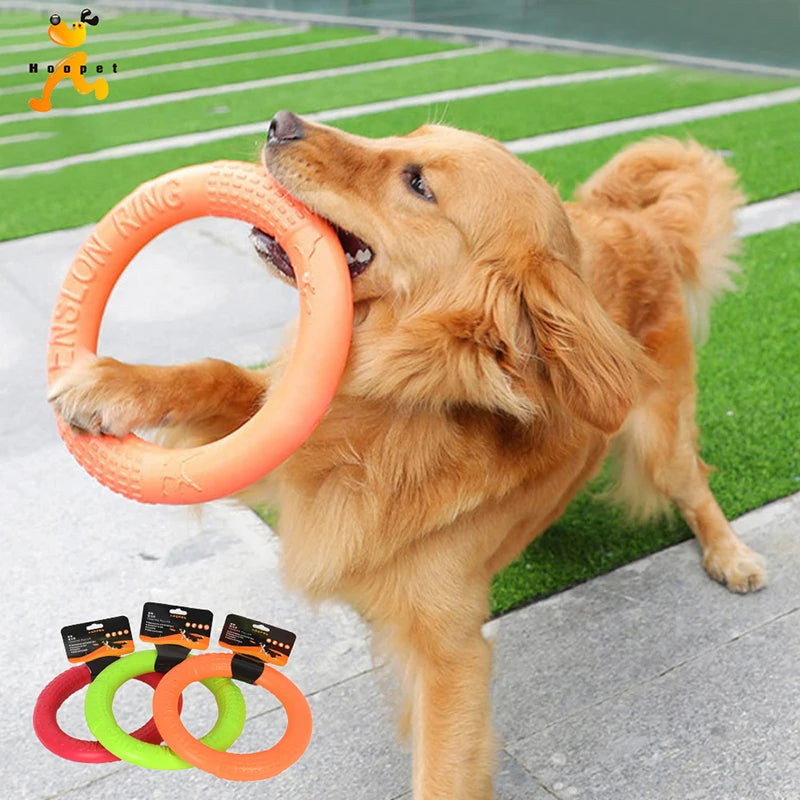 EVA Dog Flying Disc Toy Floating Chew Ring for Fetch