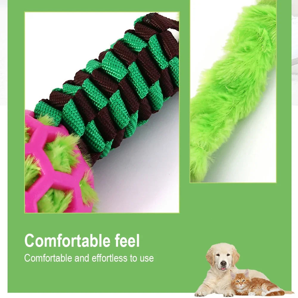 Creative Colorful Pet Chew Toy Plush Squeaky Grind