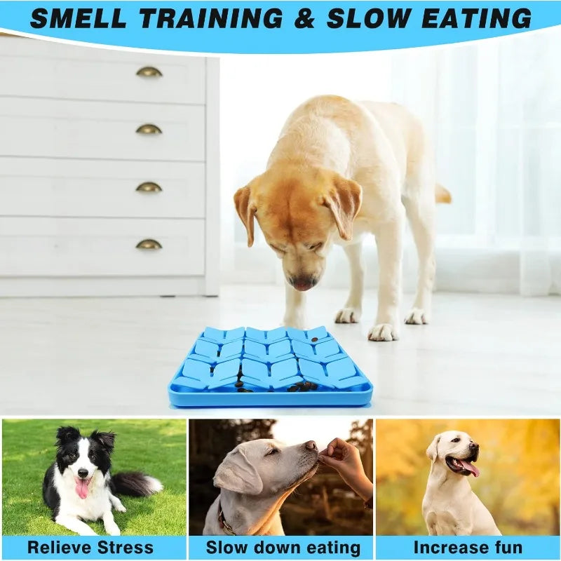 Pet Slow Feeders Silicone Sniff-Pad Pet Lick Treat Training Pad