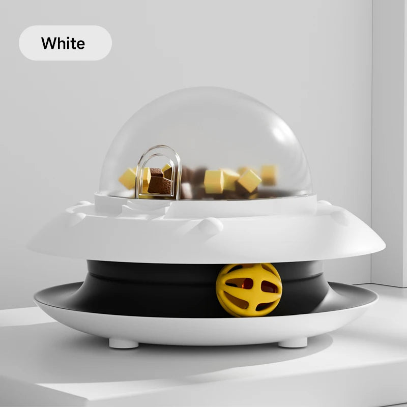 HOOPET Auto-Spin Cat Toy with Treat Dispenser - Interactive