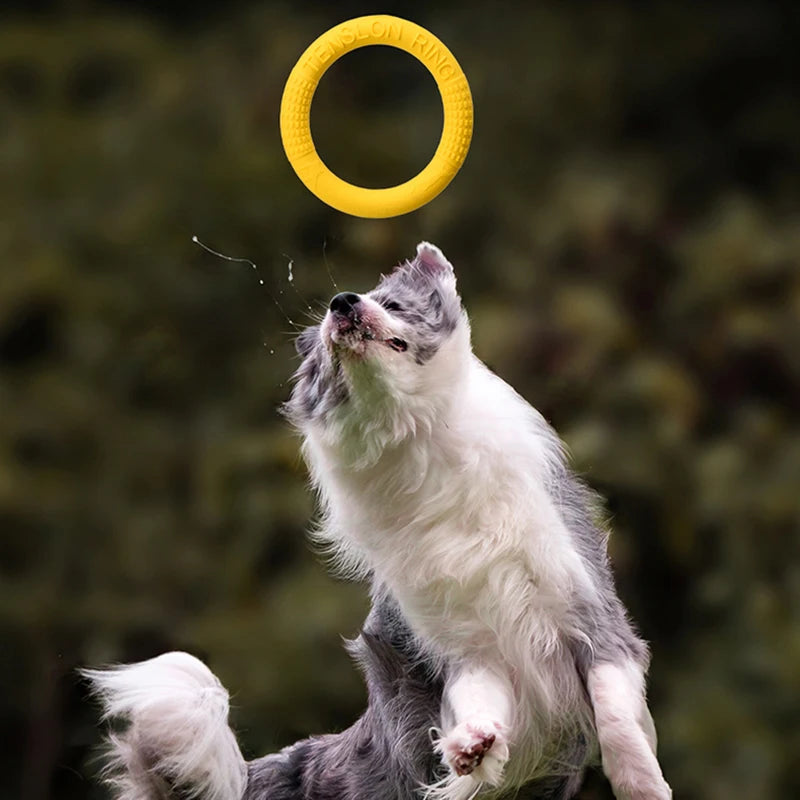 EVA Dog Flying Disc Toy Floating Chew Ring for Fetch