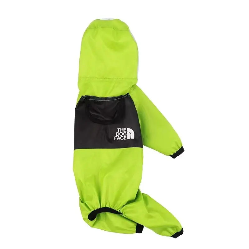 Pet Dog Raincoat Transparent Hooded Jumpsuit Dogs