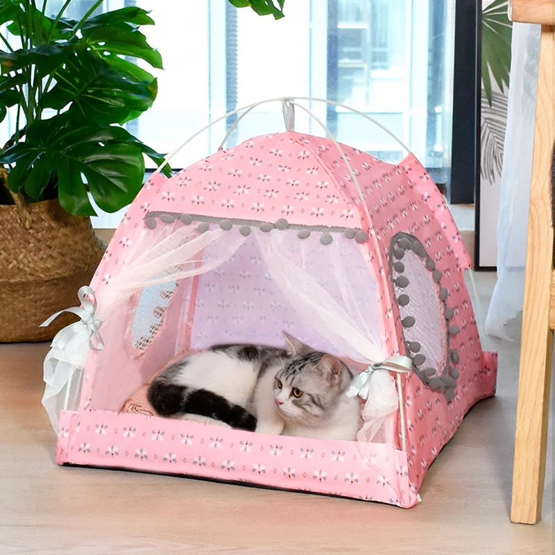 Cat Broken Flower Tent Semi Enclosed Internet Celebrity Tent