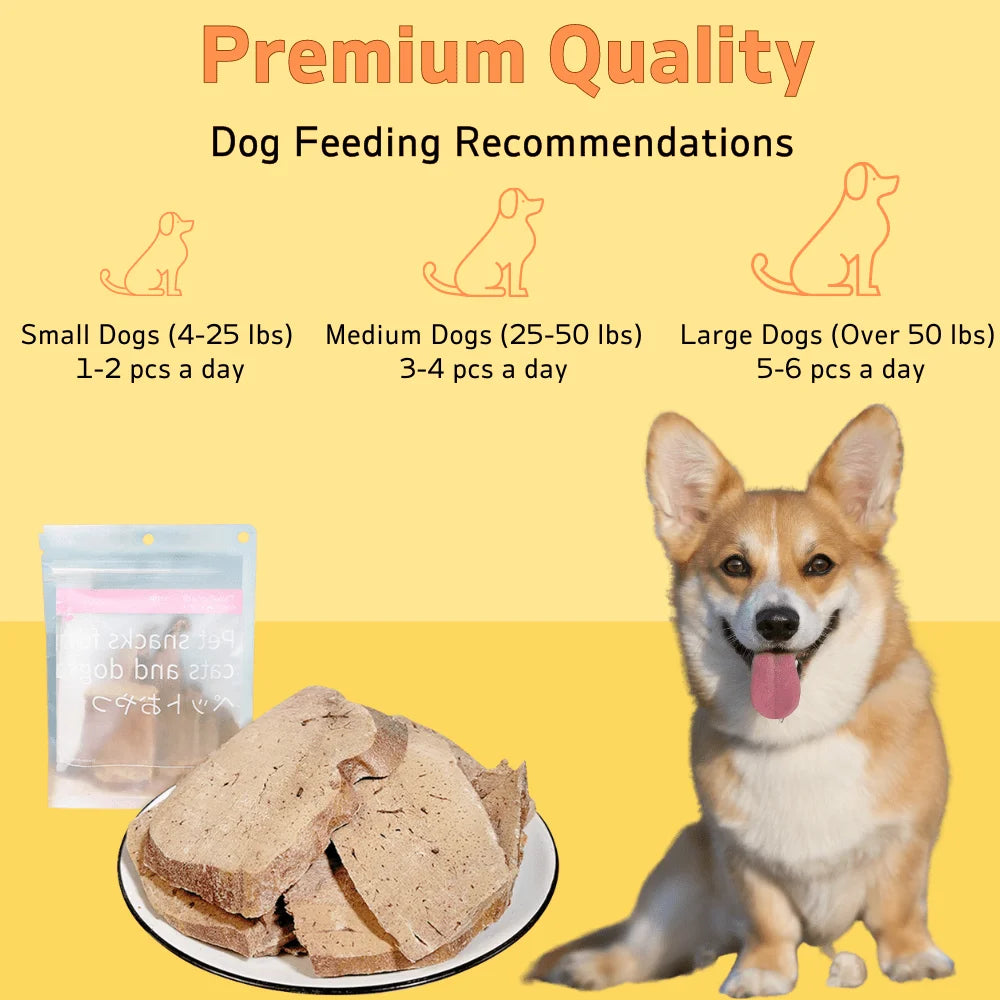 7.05oz/14.11oz(200g/400g) Beef Liver Slice, All Natural