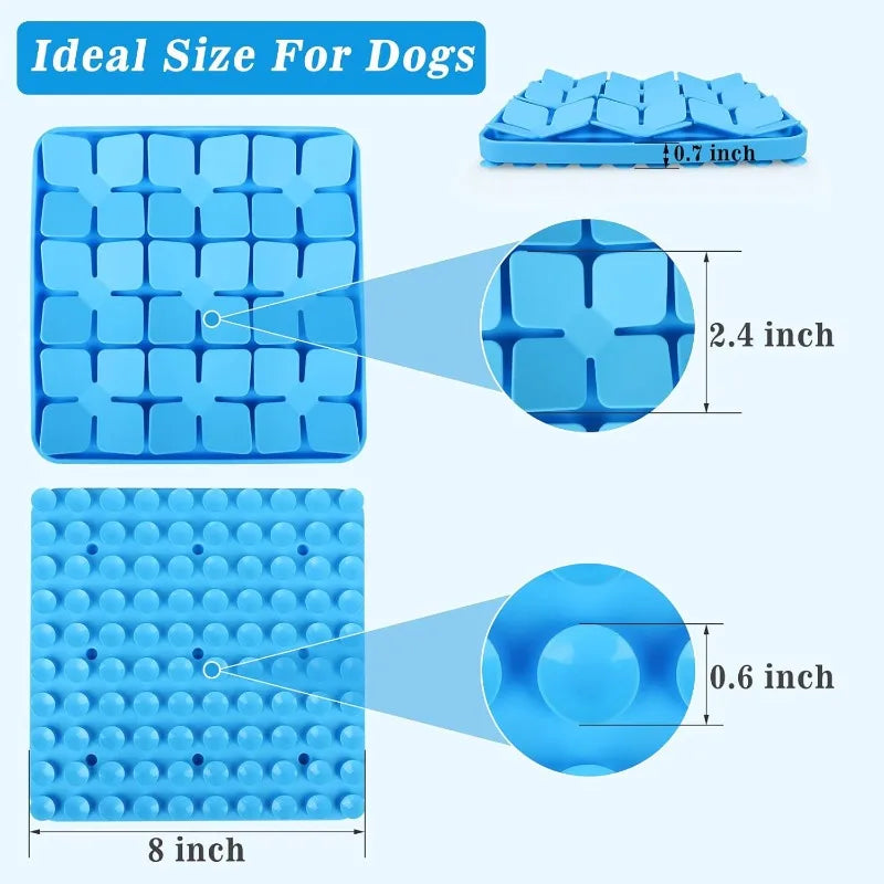 Pet Slow Feeders Silicone Sniff-Pad Pet Lick Treat Training Pad