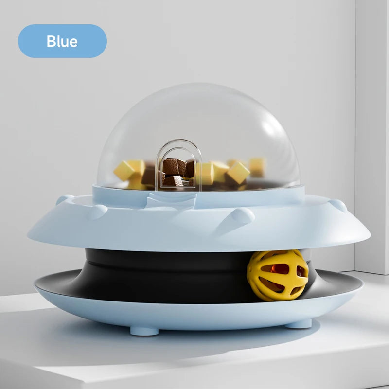 HOOPET Auto-Spin Cat Toy with Treat Dispenser - Interactive