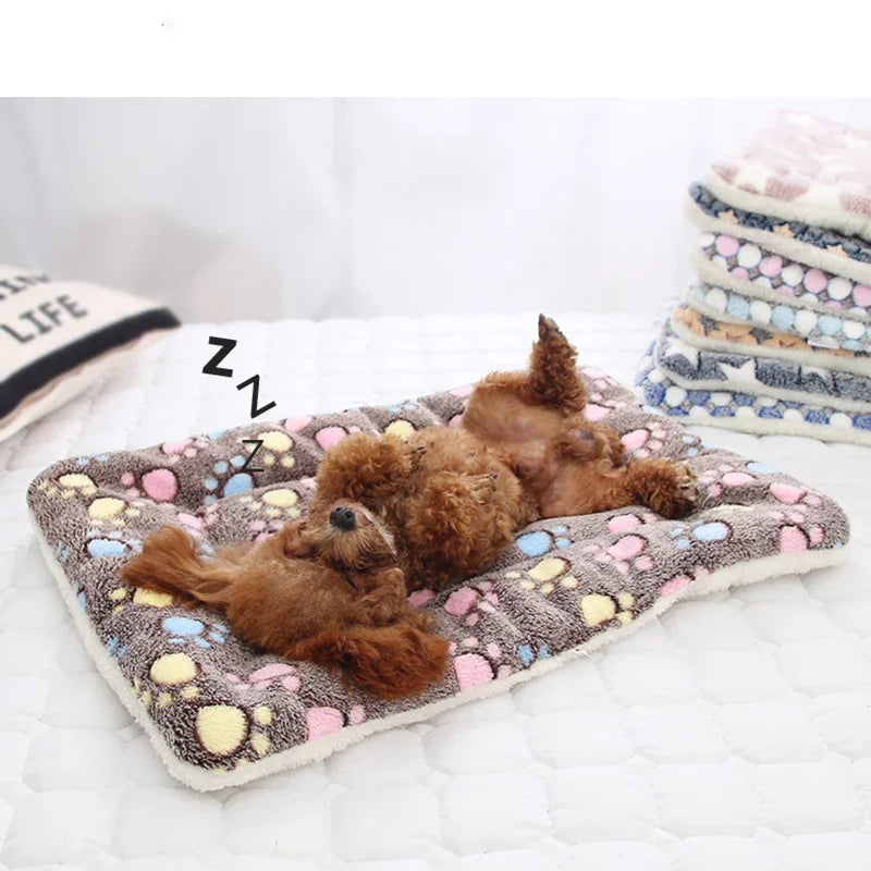 Soft Flannel Pet Mat dog Bed Winter Thicken Warm Cat Dog