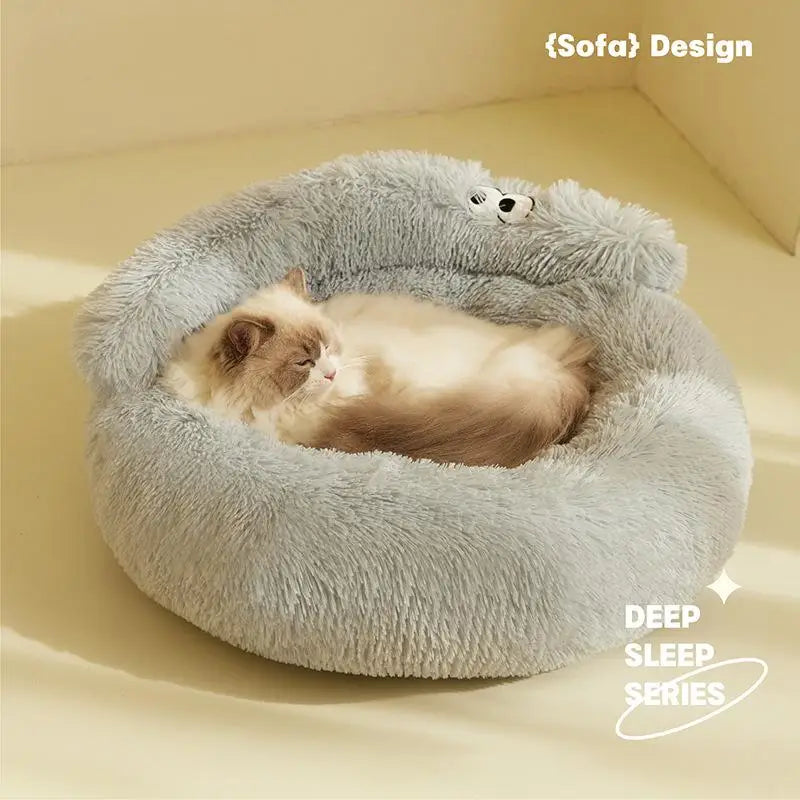 Super Cat Bed Warm Sleeping Cat Nest Soft Long Plush Best Pet