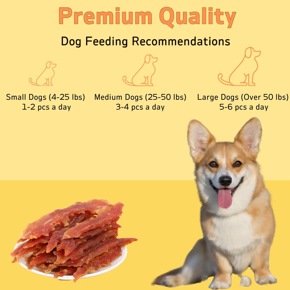 2-Pack(2 x 200g/7.05oz)Chicken Jerky Treats For Small