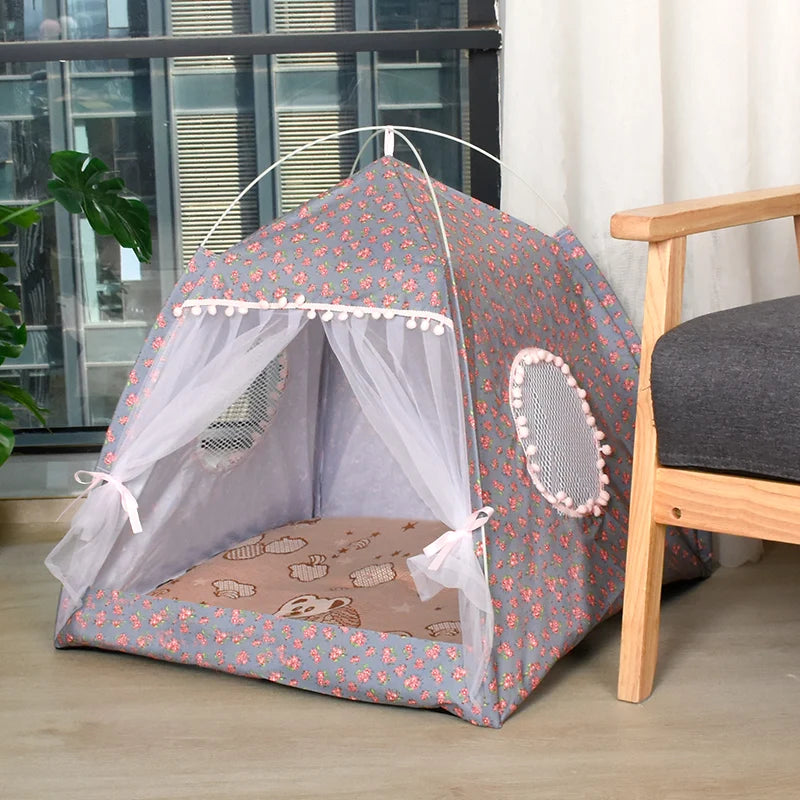 Cat Broken Flower Tent Semi Enclosed Internet Celebrity Tent