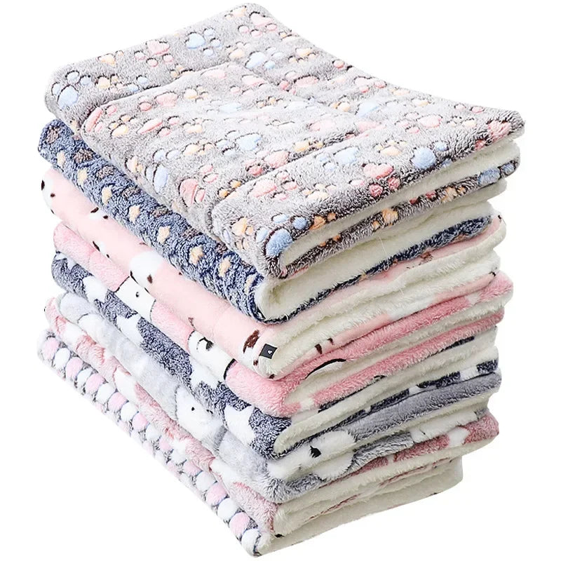 Soft Flannel Pet Mat dog Bed Winter Thicken Warm Cat Dog