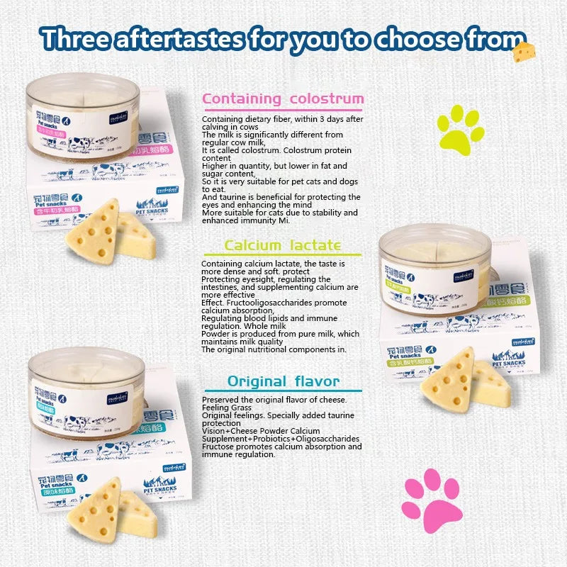 Pet Freeze-dried Food High Calcium Cheese Rich in Nutrients Cat