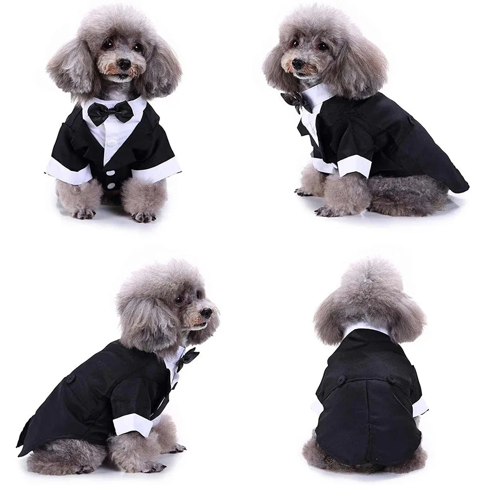 Dog Tuxedo Dog Suit Puppy Pet Tuxedo Wedding Party Costume