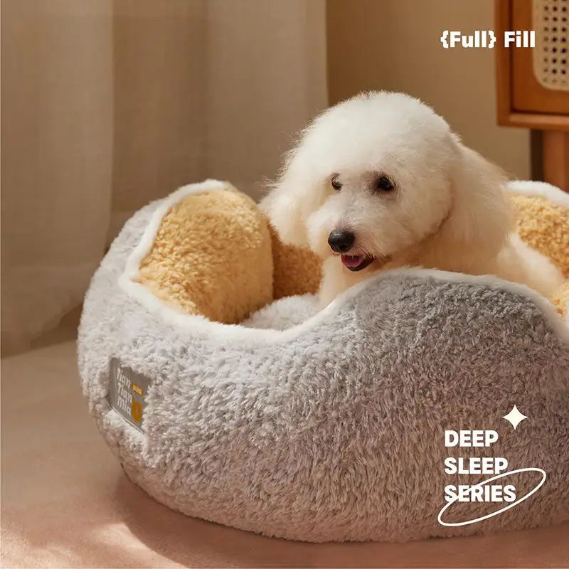 Super Cat Bed Warm Sleeping Cat Nest Soft Long Plush Best Pet