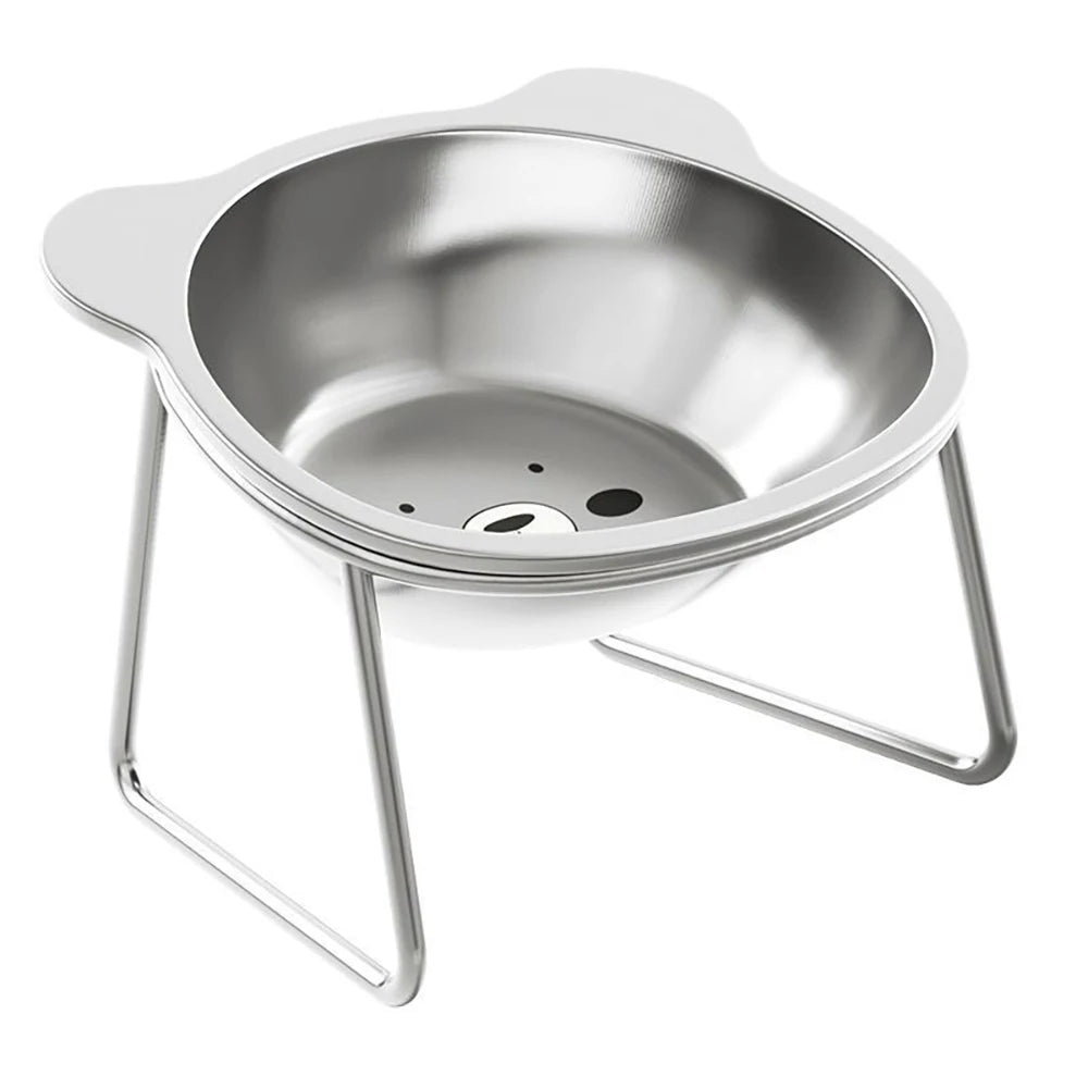 Cat Bowl Stainless Steel Cat Food Bowls with Metal Stand Food