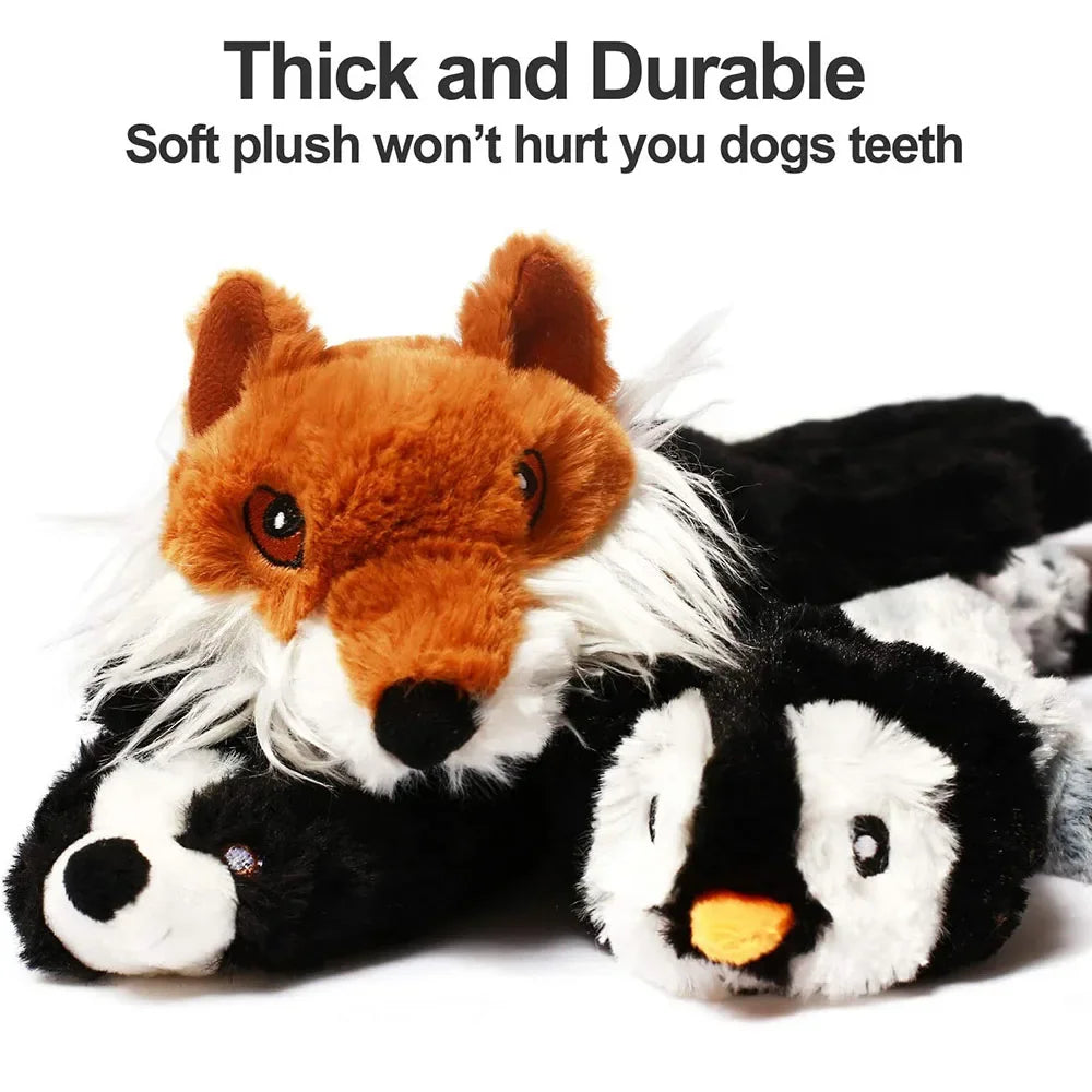 5 Pack Funny Simulated Animal No Stuffing Dog Toy