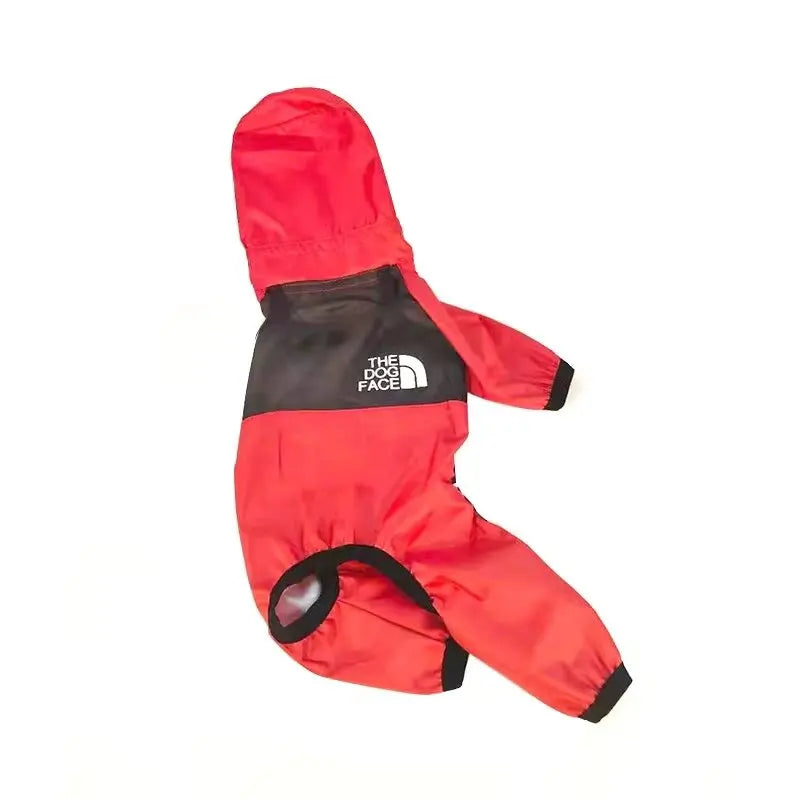 Pet Dog Raincoat Transparent Hooded Jumpsuit Dogs