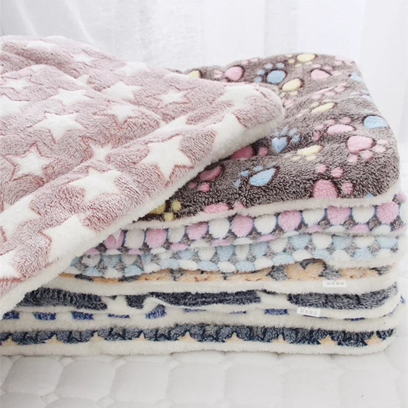Soft Flannel Pet Mat dog Bed Winter Thicken Warm Cat Dog