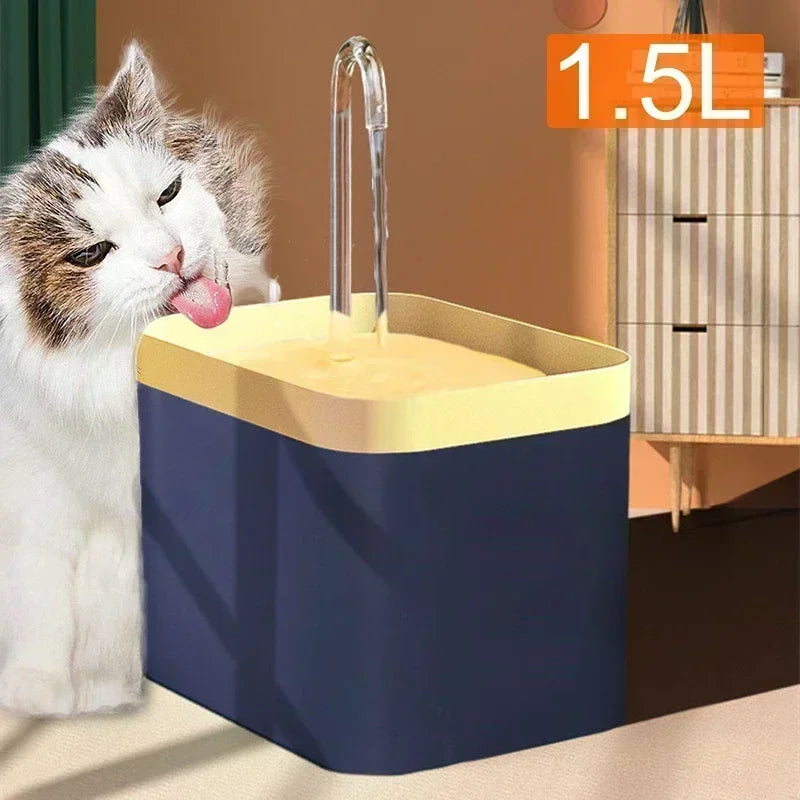 15L Ultra Quiet USB Pet Fountain with Built in Filter for Cats
