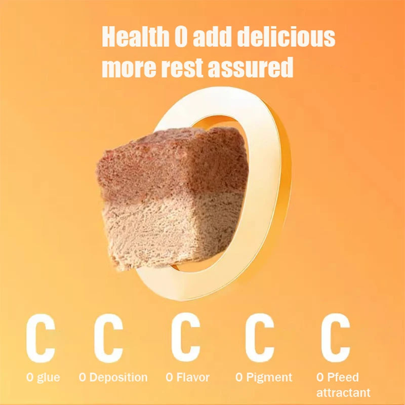 Small frozen double-layer freeze-dried chicken liver