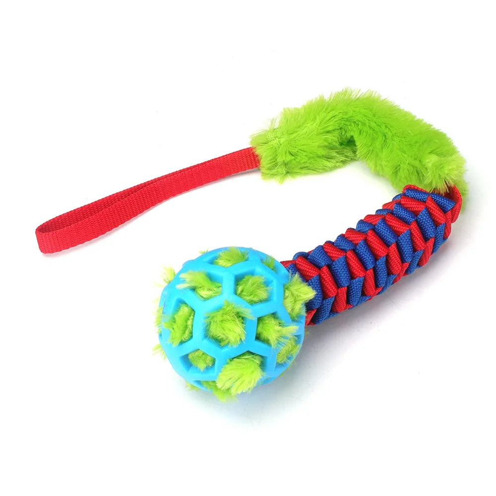 Creative Colorful Pet Chew Toy Plush Squeaky Grind
