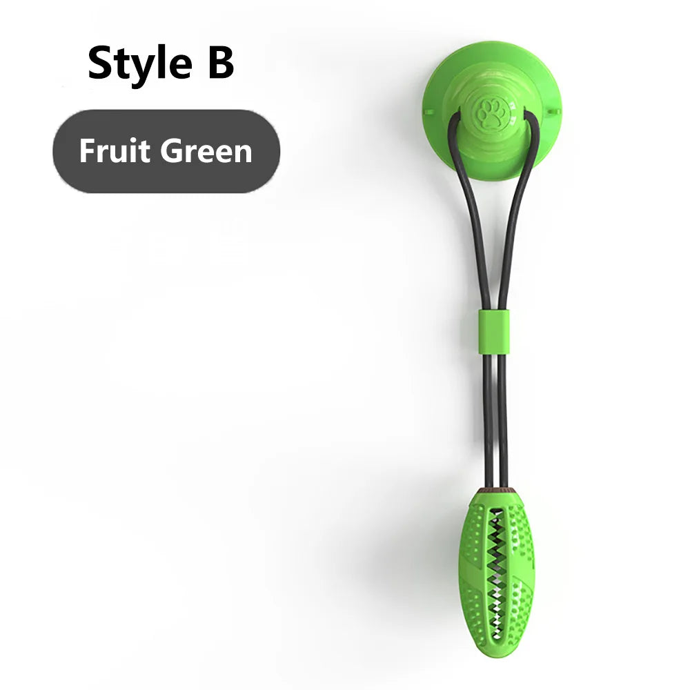Dogs Food Toys Silicon Suction Cup Tug Interactive Dog Ball