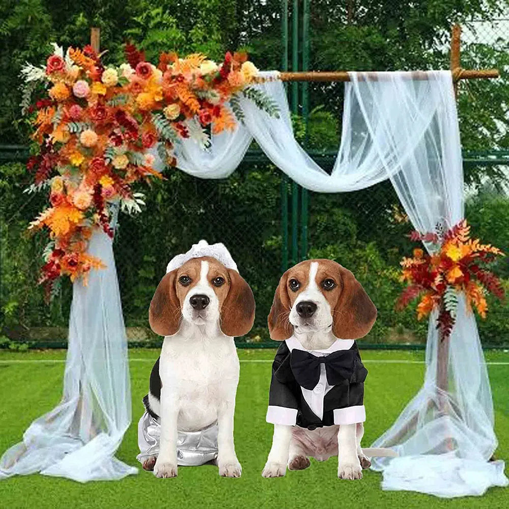 Dog Tuxedo Dog Suit Puppy Pet Tuxedo Wedding Party Costume
